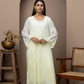 Lemon Yellow Georgette Ombre Kurti