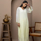 Lemon Yellow Georgette Ombre Kurti