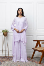 Elegant Stitched Kurti Sharara Set