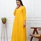 Georgette Yellow Dress