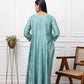 Chanderi Green Anarkali