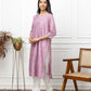 Violet Chanderi Silk Kurti