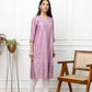 Violet Chanderi Silk Kurti