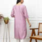 Violet Chanderi Silk Kurti