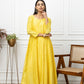 Chanderi Yellow Anarkali