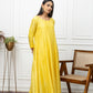 Chanderi Yellow Anarkali
