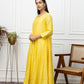 Chanderi Yellow Anarkali