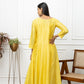 Chanderi Yellow Anarkali