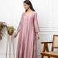Chanderi Peach Anarkali