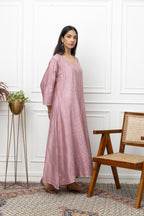 Purple Chanderi Anarkali – Soft Elegance in Every Flow