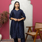 Silk Chanderi Navy Blue Full Set
