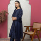 Silk Chanderi Navy Blue Full Set