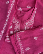 Stitched mul Cotton Chikankari Suit Set | Chikankari Studio Gurgaon