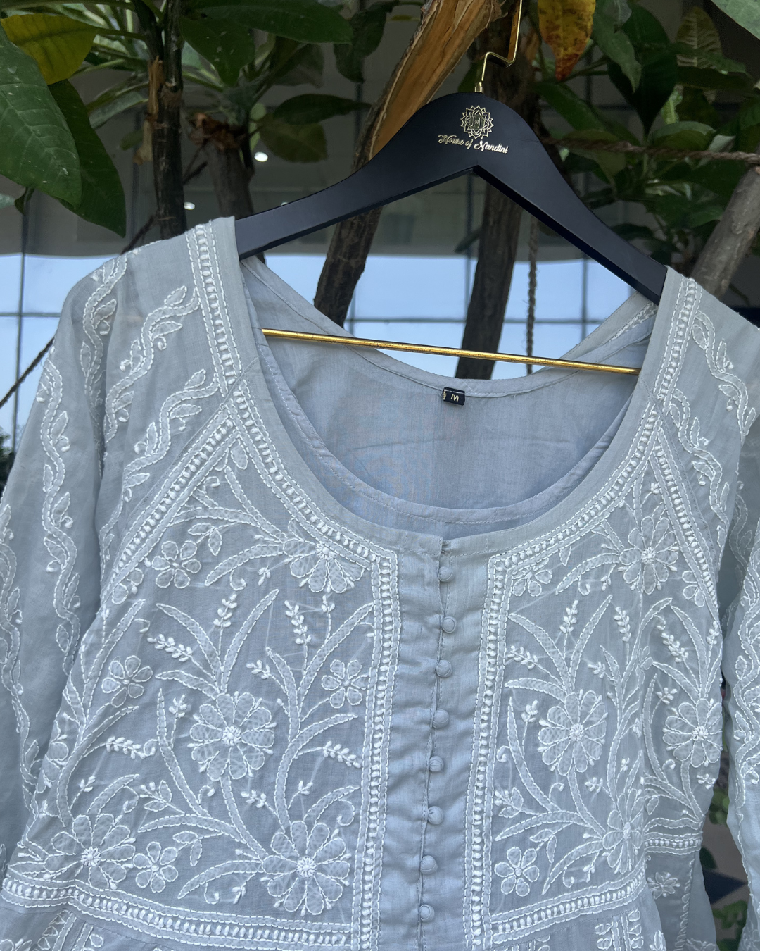 Chikankari Anarkali Kurta | Lucknow Chikankari Gurgaon