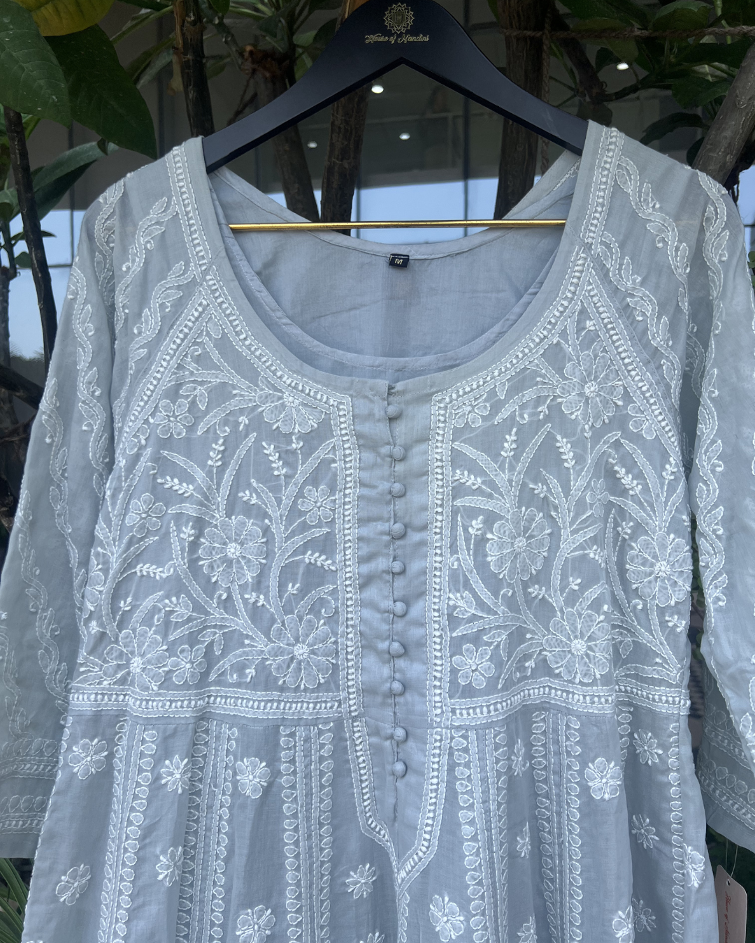 Chikankari Anarkali Kurta | Lucknow Chikankari Gurgaon