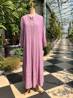 Lilac Stitched Straight Anarkali