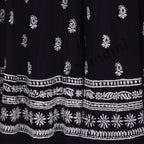 Black & White Sharara Set (Free Size) – Elegant & Flowing Ethnic Wear