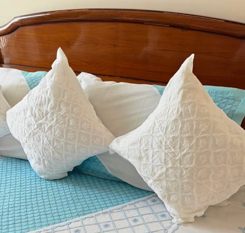 Chikankari Cushion Covers