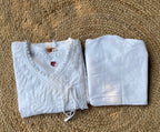 White Kurta Pant Set for Girls (13–14 Years) – Elegant, Comfortable & Timeless Ethnic Wear