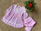 Pink Stitched Kurti Palazzo Set for Girls (4–5 Years) – Cute, Comfortable & Festive Ethnic Wear