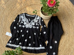 Black Stitched Kurti Palazzo Set for Girls (2–3 Years) – Elegant, Comfortable & Festive Ethnic Wear