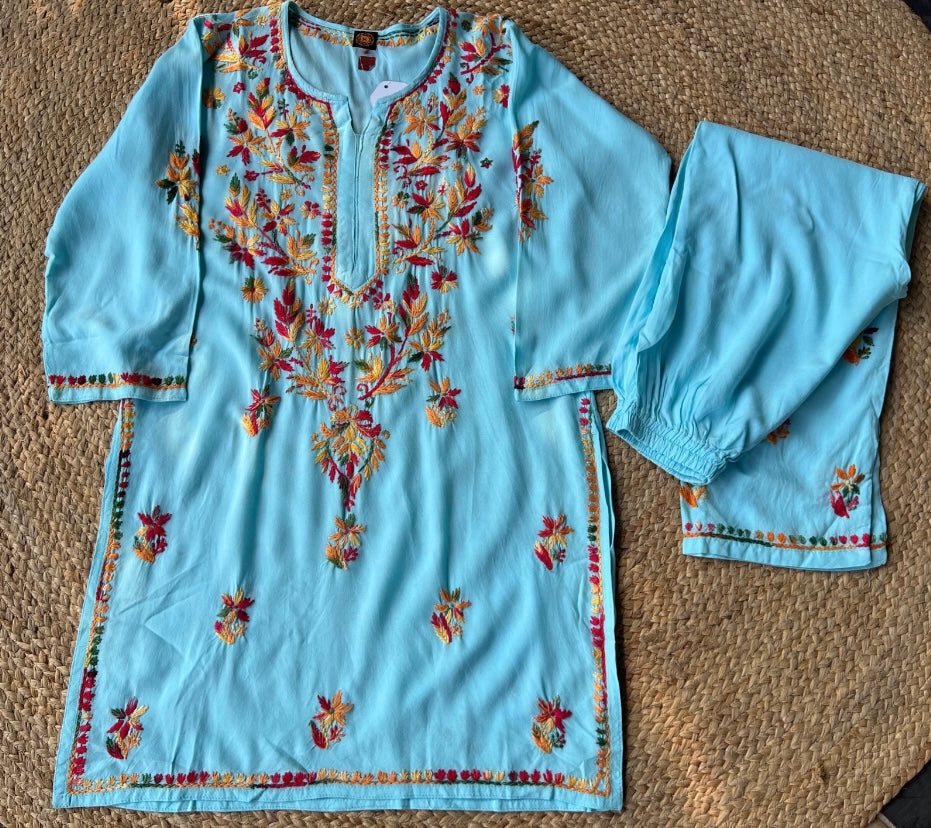 Blue Kurta Pant Set for Girls (13 Years) – Stylish, Comfortable & Elegant Ethnic Wear