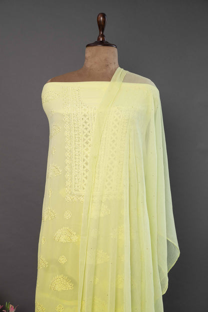 Georget unstichd green+kurti