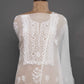 White Organza Kurti & Dupatta Set