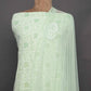Green & White Chikankari Set with Dupatta