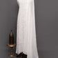 Unstitched White Kurti with Dupatta