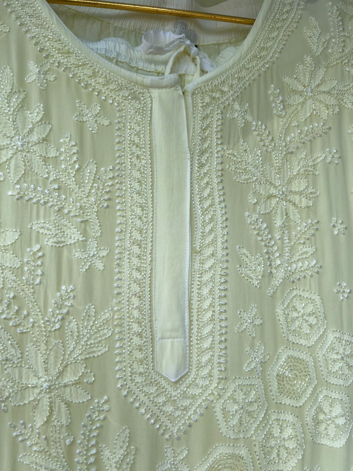 Georgette Chikankari Full Suit Sequence Work
