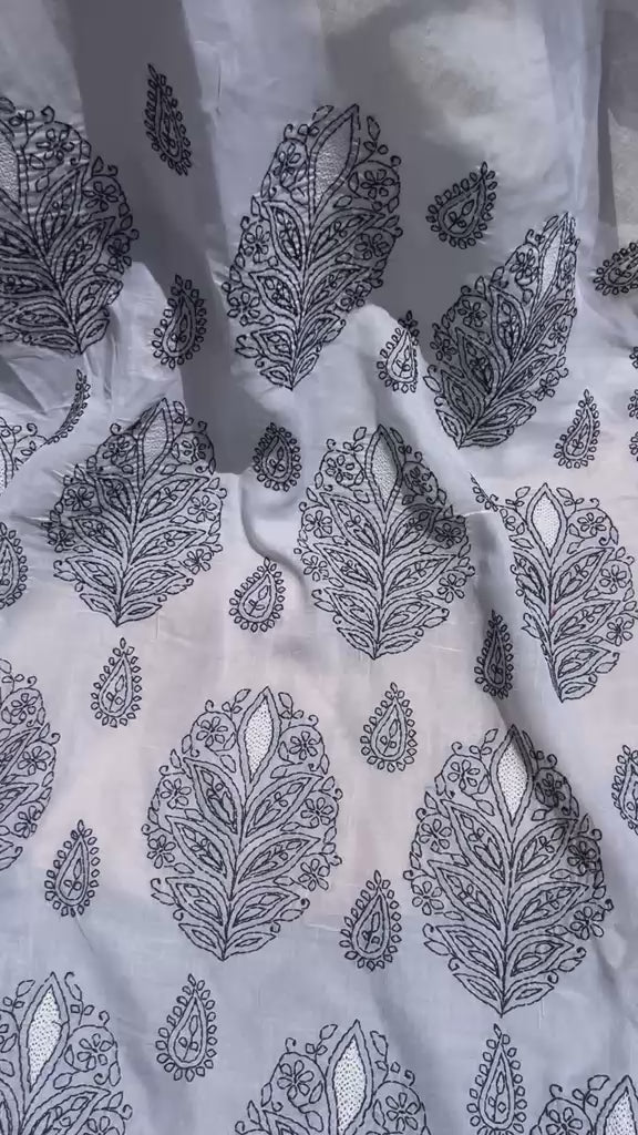 Cotton Chikankari Saree Handcrafted Lucknowi Elegance