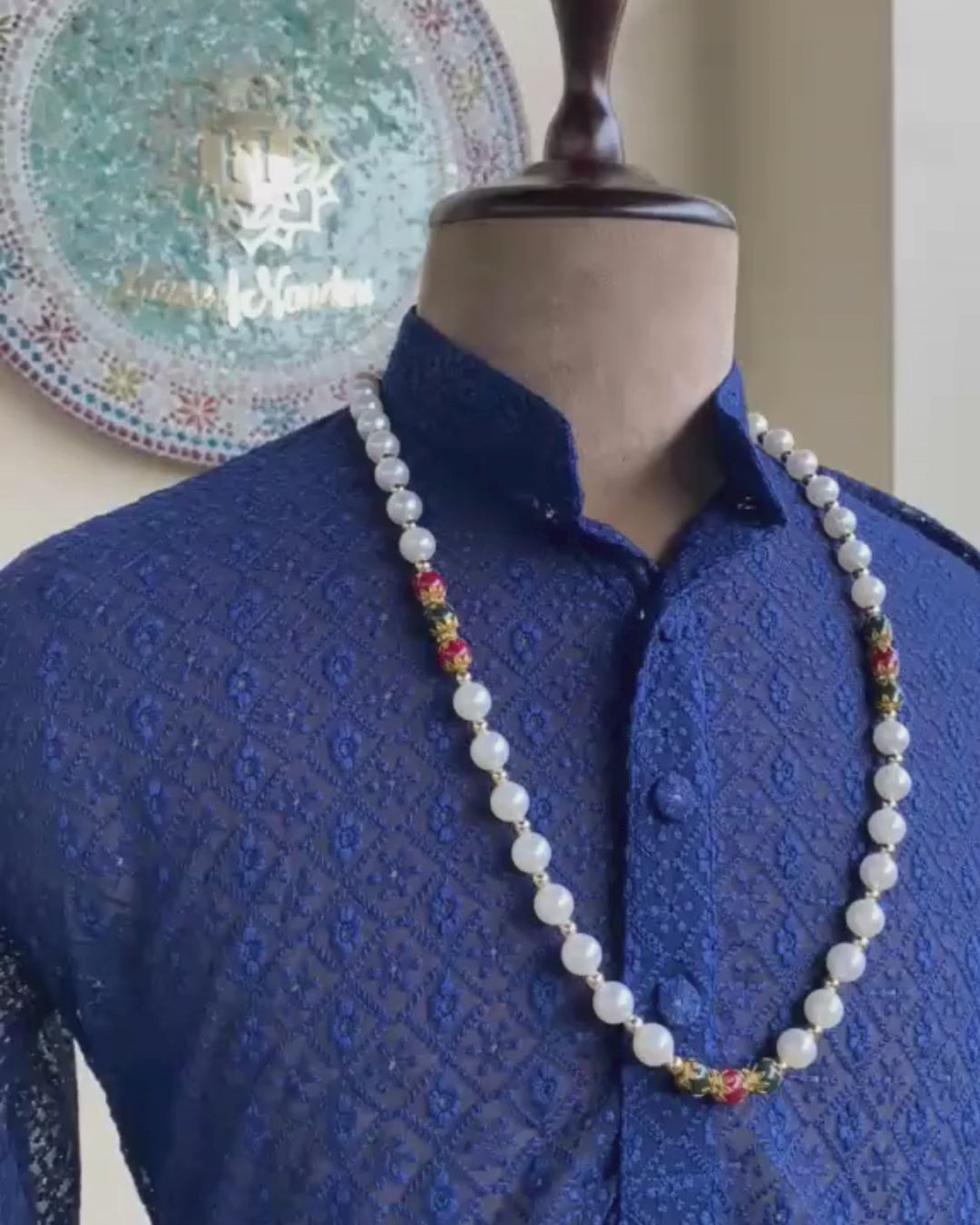 Men's Georgette Chikankari Kurta Collection | Hand Embroidered Kurtas Gurgaon