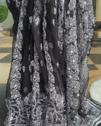 Pure Georgette Chikankari Saree with Blouse | Chikankari Studio Gurgaon