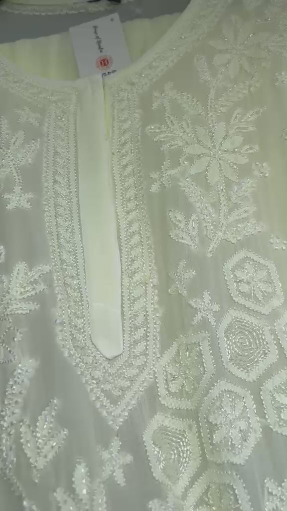 Georgette Chikankari Full Suit Sequence Work